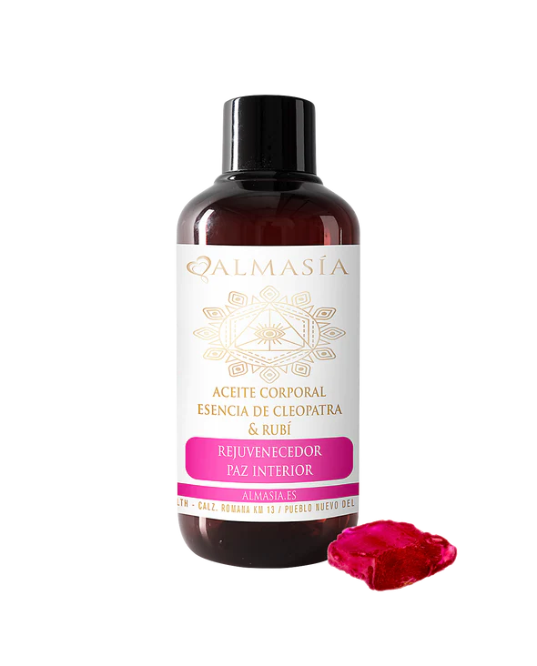 Aceite corporal esencia de Cleopatra con rubí